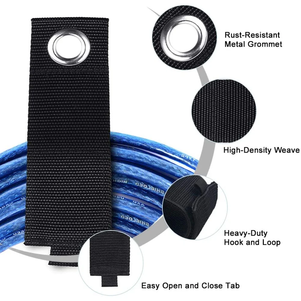 IALJ-Extension Cord Holder Organizer,Garage Storage,Heavy Duty Cables Straps For Cords/Hoses/Rope/Boat And Home Tool Storage