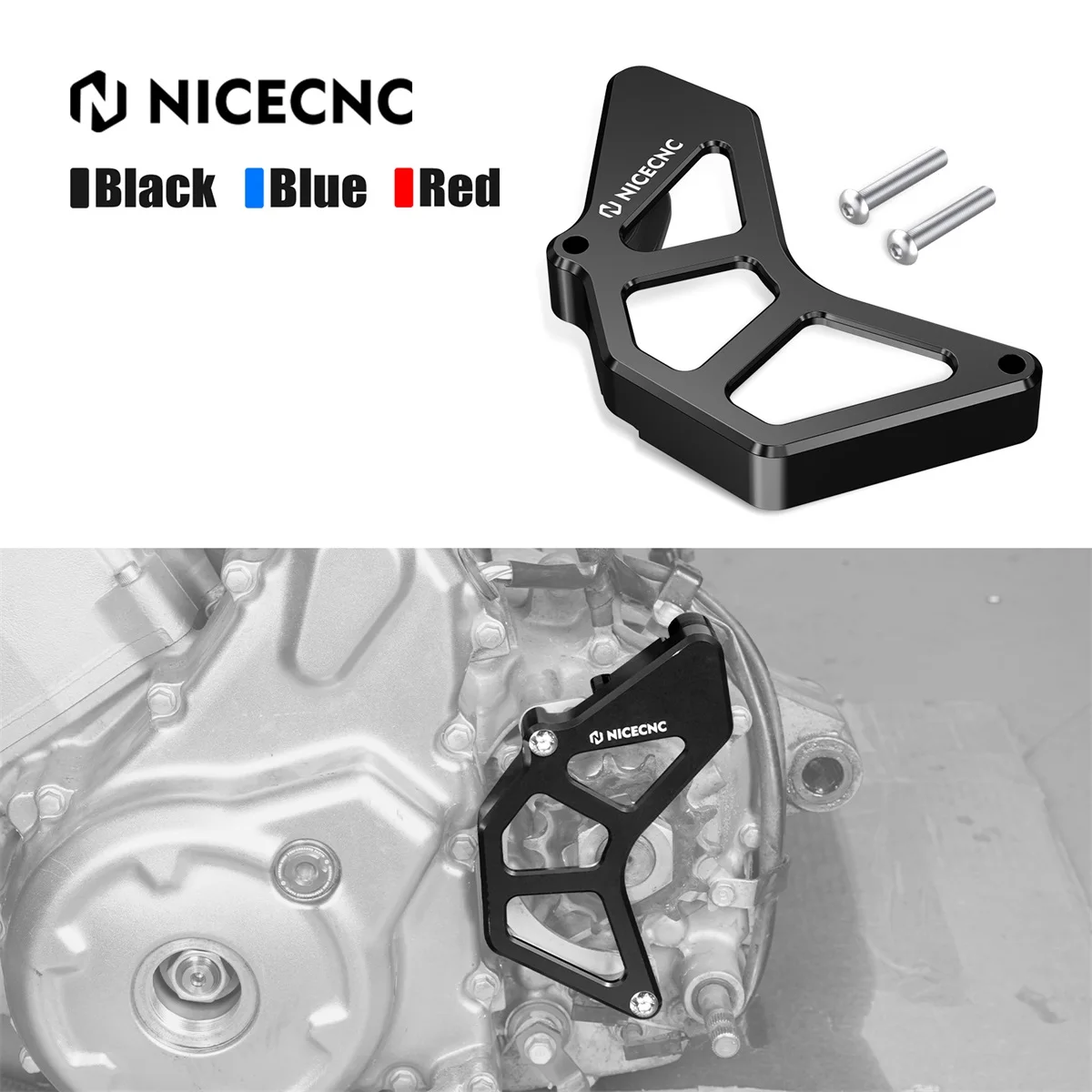 

NICECNC Raptor 700 Case Saver Chain Guide Cover Protector for Yamaha Raptor 700 700R 700SE 2014-2025 ATV Parts #1S3-15421-00-00