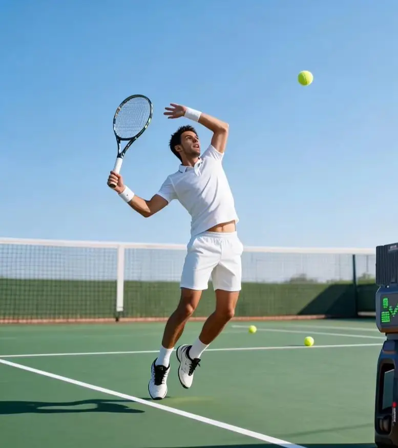 Portable Tenniix Tennis Ball Machine AI Coach Voice-Control Training Tennis Ball Launch Training Shooting Machine