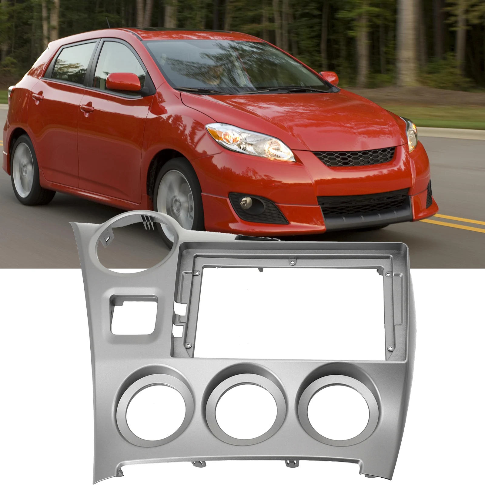 9 Inch Central Control Navigation Panel Frame Large Screen Modified Panel Decorative Frame For Toyota  For MATRIX 2009-2014
