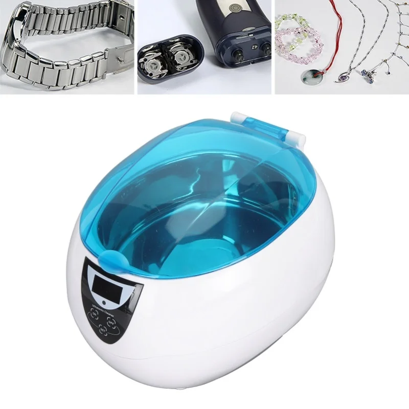 

Ultra Sound Jewelry Cleaner 304 Stainless Steel 42KHz 750ML With Timer Jewelry Cleaner Machine For Eyeglasses Dentures Braces