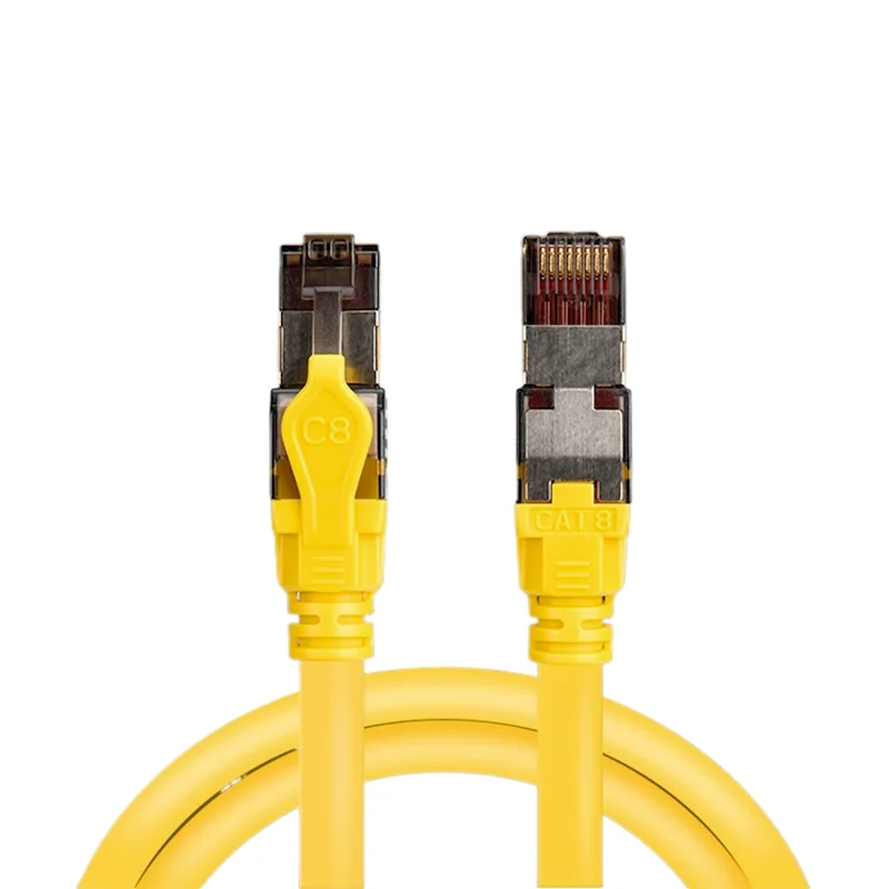 

CAT8 Network Cable RJ45 Lan Super Speed 40Gbps 2000Mhz Ethernet Cable 24AWG