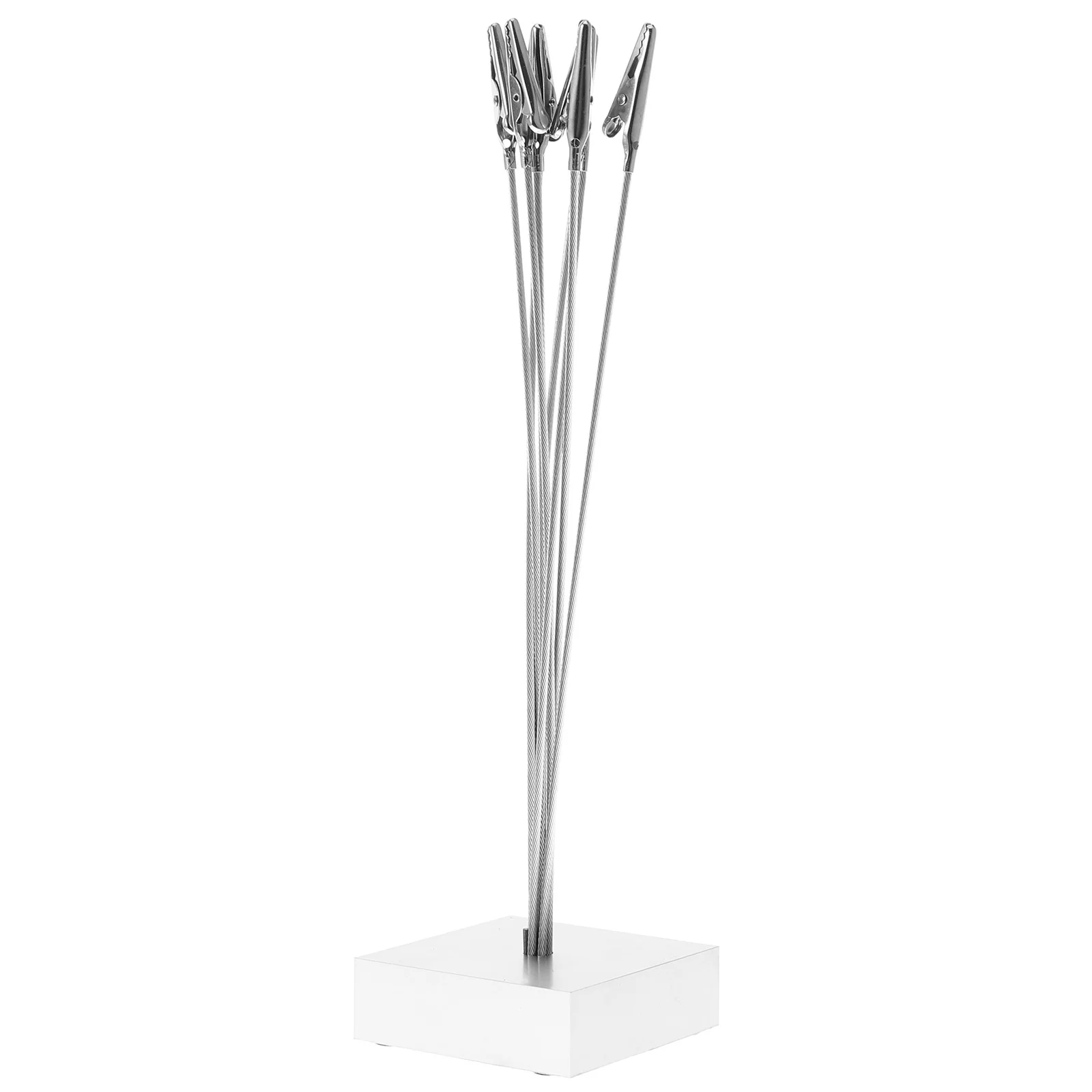 

Photo Holder Stand 8 Branch Tree Shape Freestanding Desktop Silver Clip Picture Display Postcard Artwork Note Holder