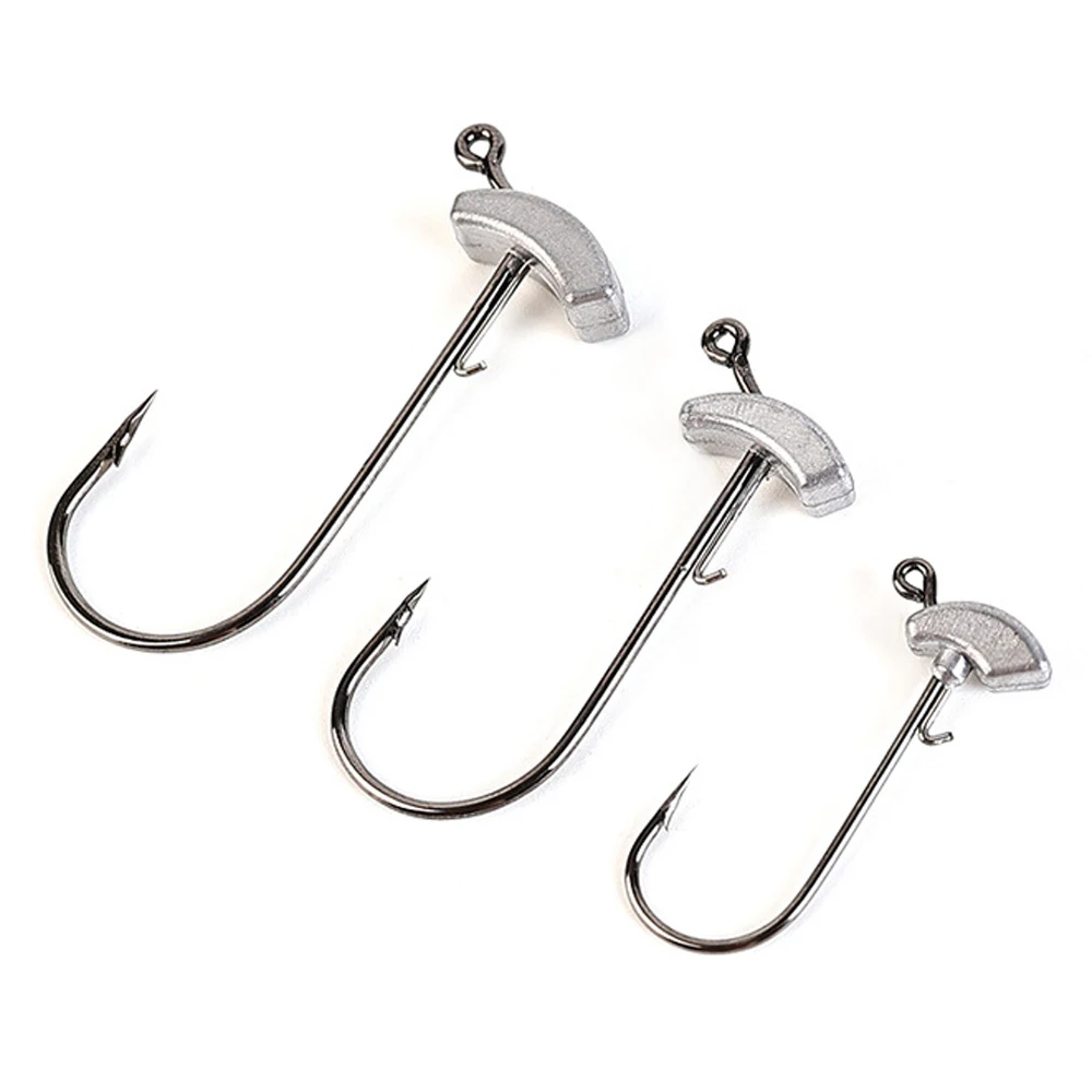 5 Stück/Set, Angelhaken in Form eines Seeigel-Garnelen-Imitationsköders, Mikro-Jig-Haken-Set, langsam sinkender Angelköder für Forellen, Barsche, Fluss- und Bachfische. – Detail 6