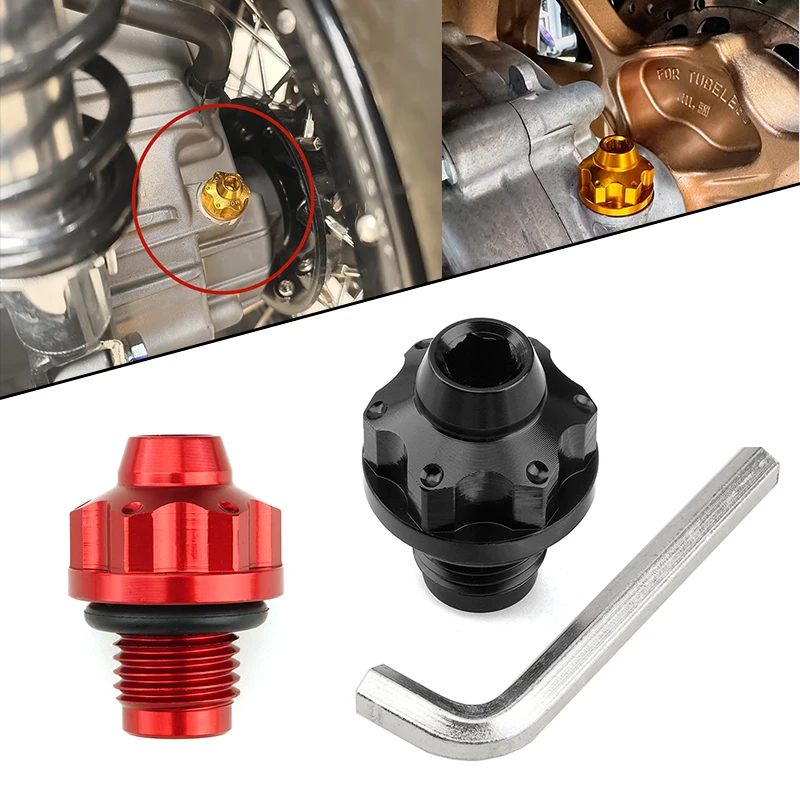 For Yamaha Turbo/Tech Max N-MAX 155 X-MAX 300 XMAX NMAX AEROX Accessories Rear Wheel Gearbox Decorative Cover Gear Oil Screws