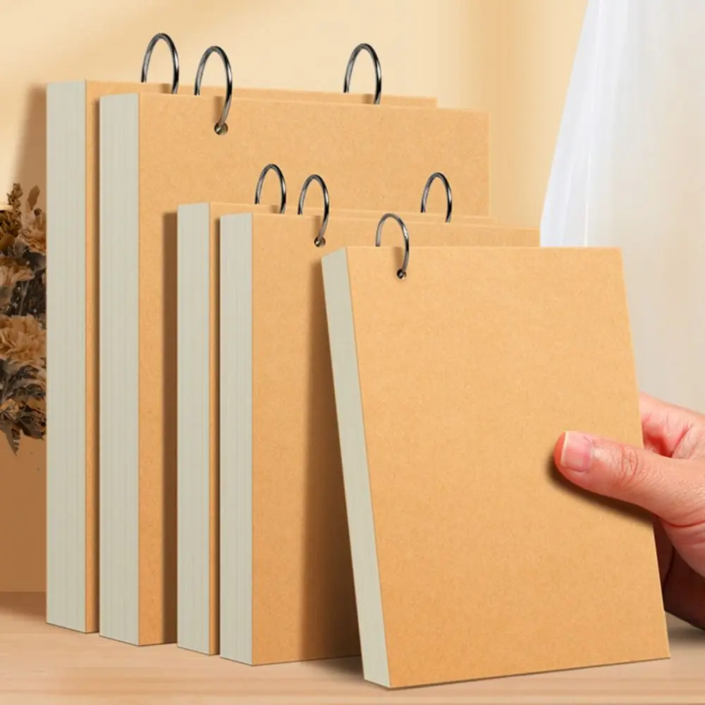 

A5/A6 Loose-leaf Notebook Blank Detachable Notepad Single/double Hole for Painting Graffiti Writing Book Back To School Gift