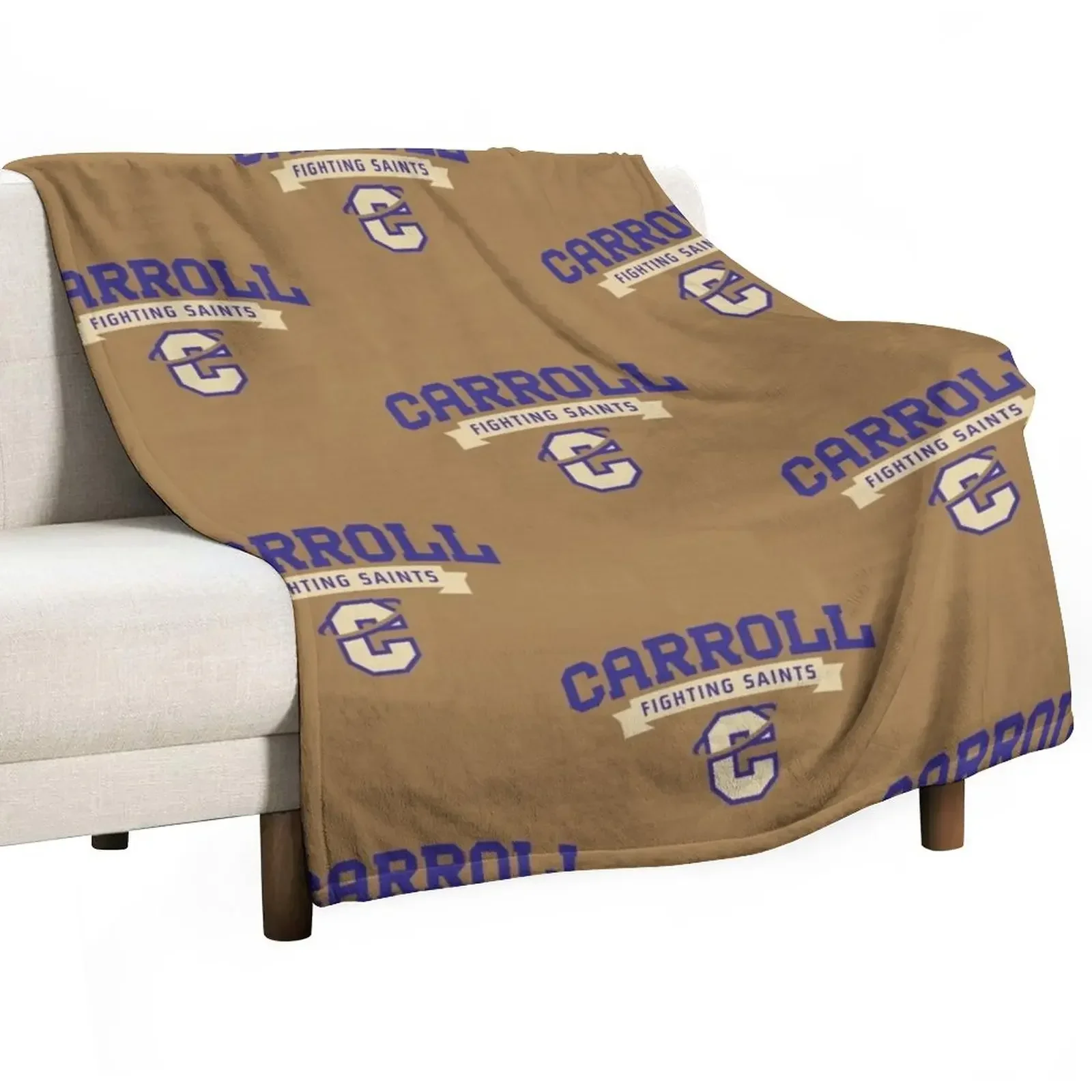 

Carroll Fighting Saints Throw Blanket Weighted Flannels Thermal Blankets