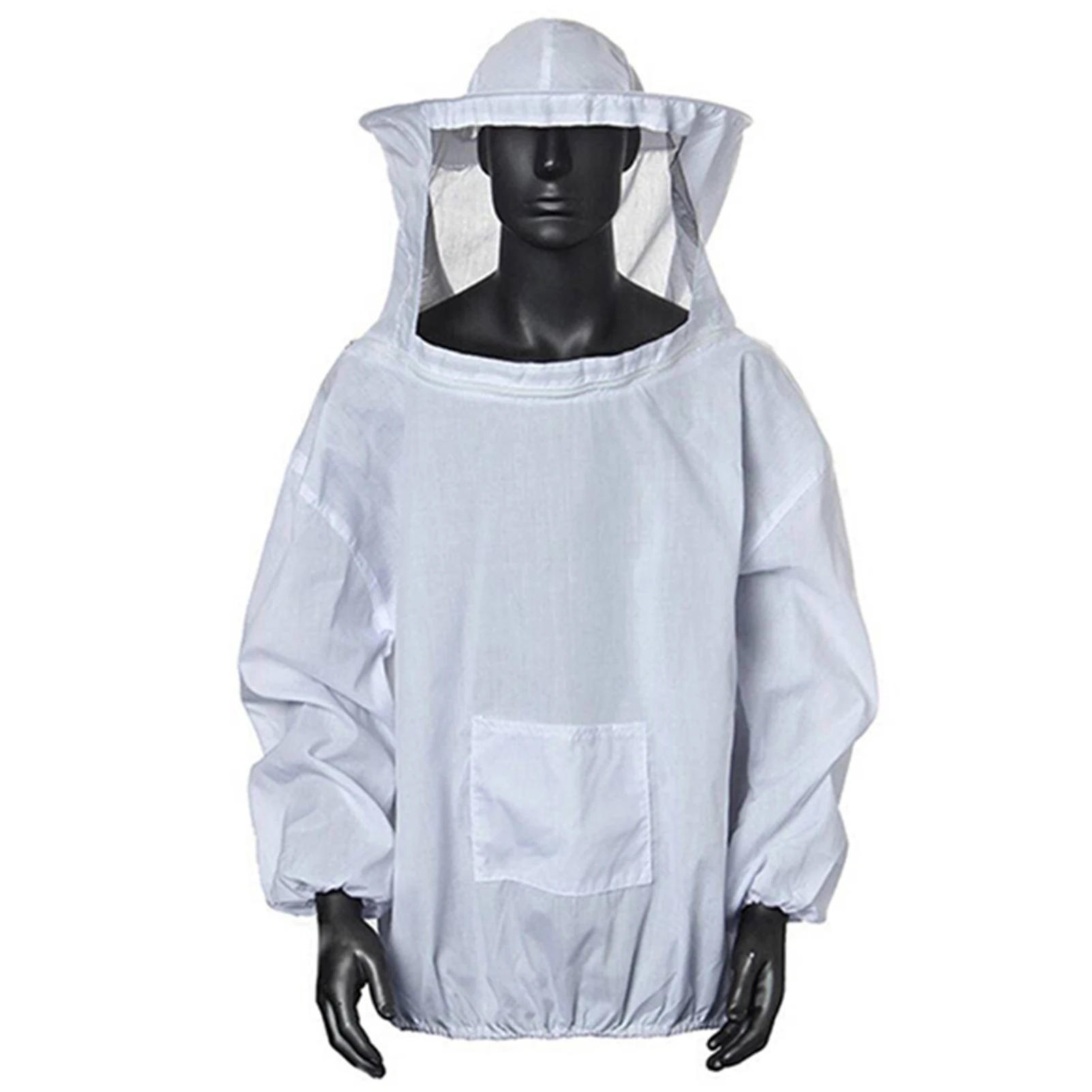 Beekeeping Jacket Hat Sleeve Suit Total Protection Ventilated Beekeeper Apiculture Equipment With Veil Hood for Height 160-179cm