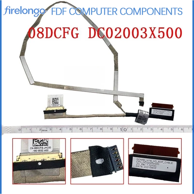 Laptop LCD Screen Cable DC02003X500 for Dell Inspiron 15-3511 3510 3515 5488 5480