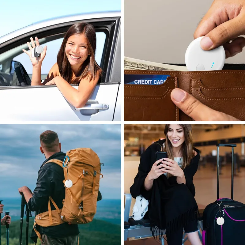 علامات تعقب الهواء الذكية بتقنية البلوتوث تعمل مع Find My APP (iOS فقط) جهاز تعقب محدد البحث عن العناصر وحقيبة مفاتيح الأمتعة #6