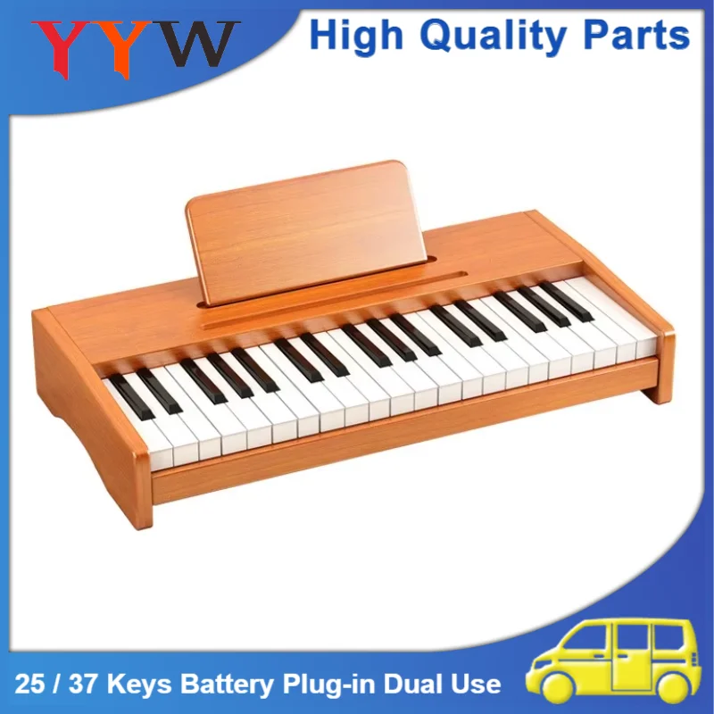 

25/37 Keys Wooden Hand Knocks Xylophone Mini Portable USB Digital Piano Multifunctional Electronic Keyboard Musical Instrument