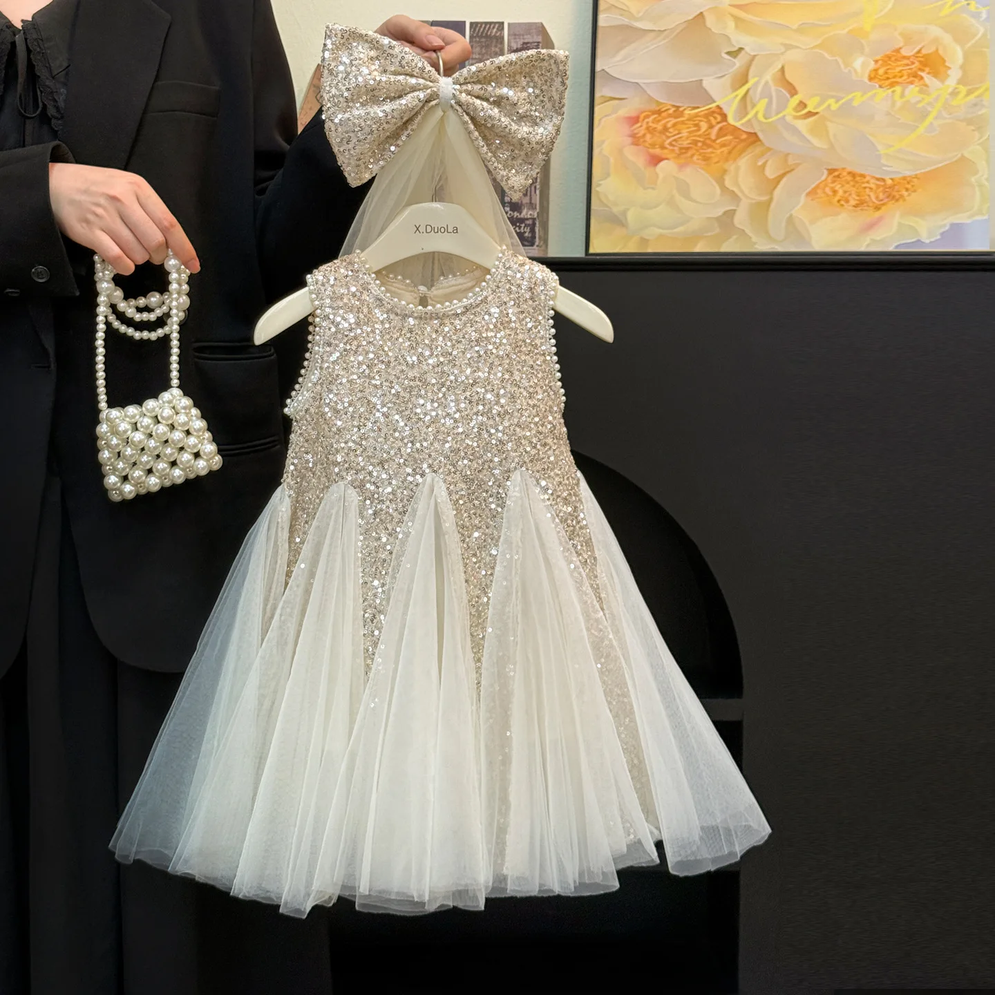 homecoming dresses with glitter Velvet Sequin - DANCER Sweetheart Princess Seam Show Choir Dress main image 1