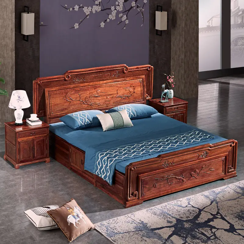 Headboards Wooden Bed Headboards Double Japanese Floating Modern Platform Bed Double Floor Letto Matrimoniale Trendy Furniture