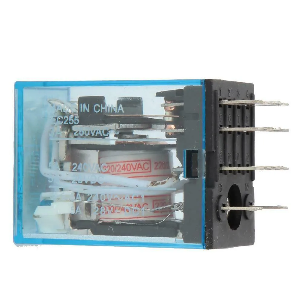 MY4N-J Relay MY4N-J MY4N MY4 220V 14 Pin 220VAC COIL 1pc 4NO + 4NC 5A Good Contact Performance,High Transparency Shell
