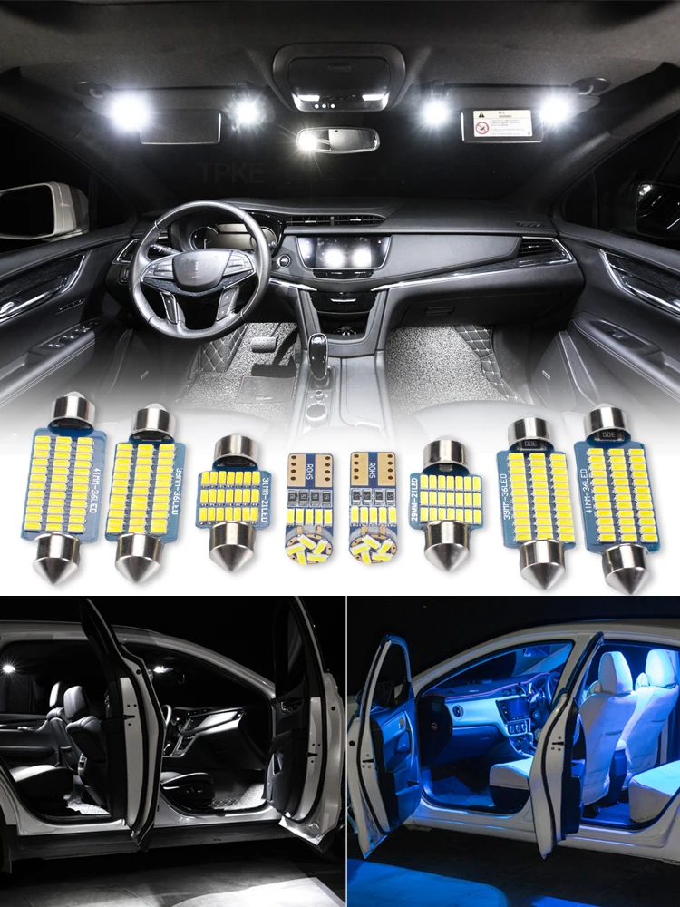 Kit d'éclairage intérieur LED pour voiture, pour Nissan Juke Qashqai J10 J11 J12 x-trail T31 T32 T33 kick Pathfinder patrouille Murano, ampoules de plafond