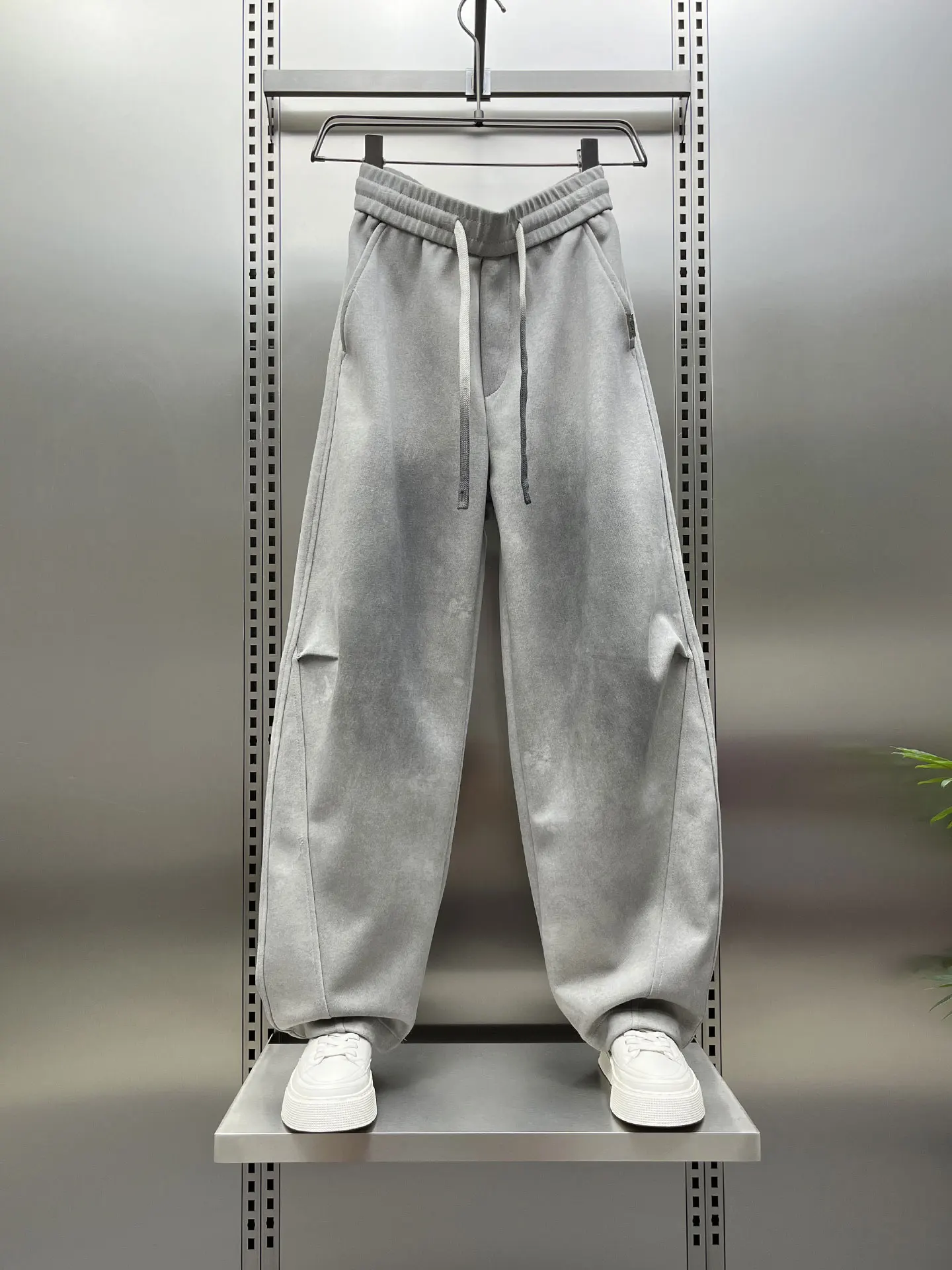 

Fall 2025 Men's American Sle Loose Wide Leg Casual Sweatpants Patchwork Sports Pants Versatile Casual Pants Straight Cut