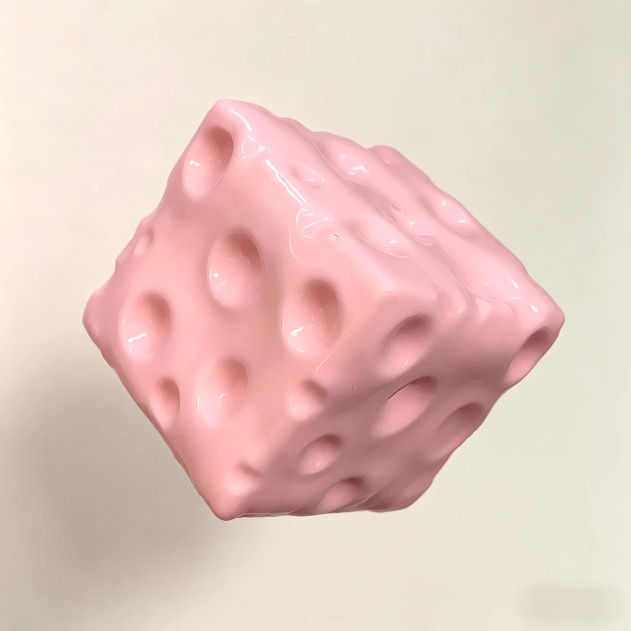 Pelota Antiestrés de Queso en Cubo Grande, Diseño Moldeable que No Rebota, Juguete Sensorial ASMR para Aliviar la Ansiedad y Relajarse