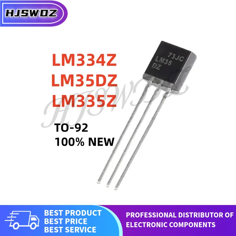 10Pcs LM335Z LM35DZ LM334Z LM35 LM35D LM334 LM335 Precision Temperature Sensor IC TO-92