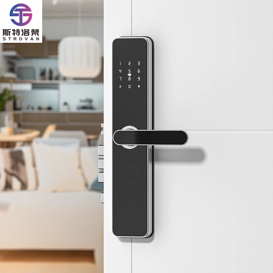 

STLF High Security Fingerprint Door Lock Tuya App Smart WiFi Lock for Wood Door Apartment & for Use