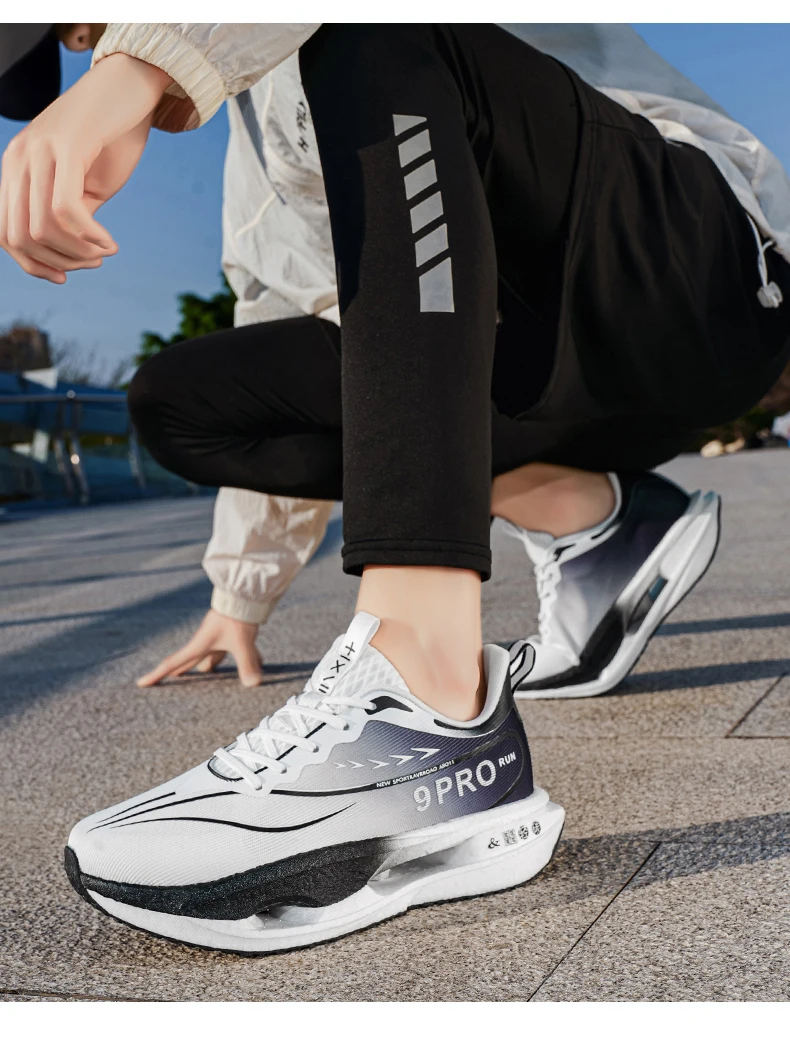 Herren-Sportschuhe, Laufschuhe mit Carbonplatte, Marathon-Sneaker für Herren, Rennschuhe, stoßdämpfende Turnschuhe für Damen – Detail 19
