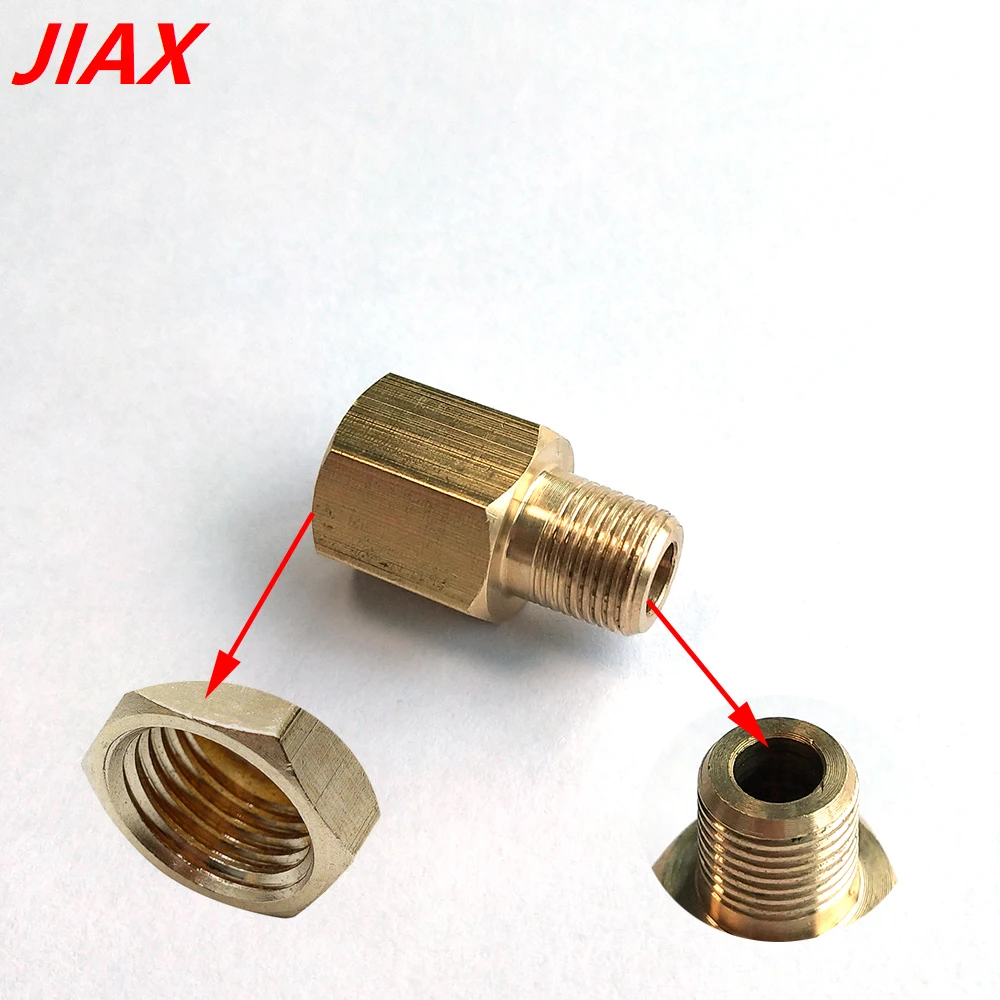 

1/8 NPT to 1/8 BSPT Brass Connector Adapter - Sensor Signal Reducer Cross-Border Direct Sale Manufacturer Hot Seller