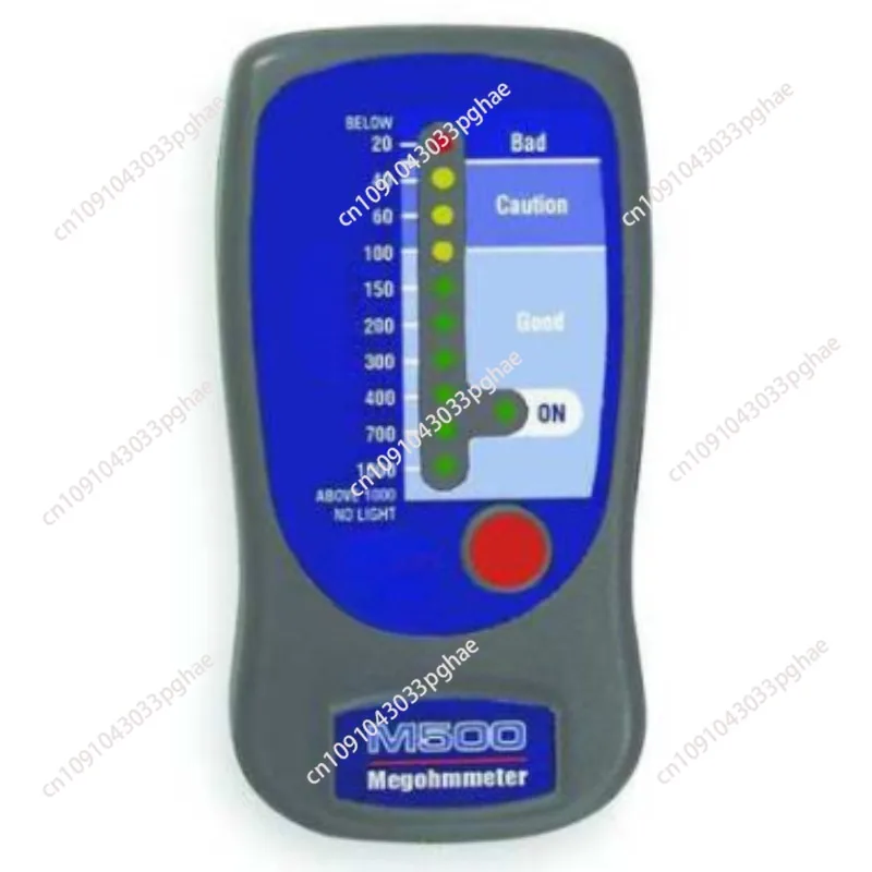 

M500 Insulation Tester/Electronic Megohmmeter with Soft Carrying Case, 0 to 1000 megohms Black