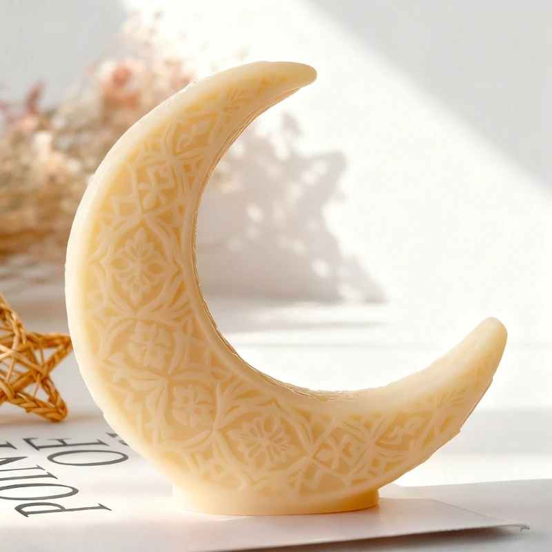 12PD Crescents Silicone Mold for Candle Making,Aromatherapys Resin Mould Ornament Epoxy Resin Casting Mold