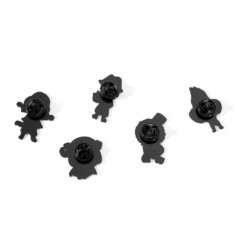 5 Pcs Cartoon Monkey D. Luffy Brooch Creative Tony Tony Chopper Enamel Pin Metal Badge Jewelry Backpack Accessories image 2