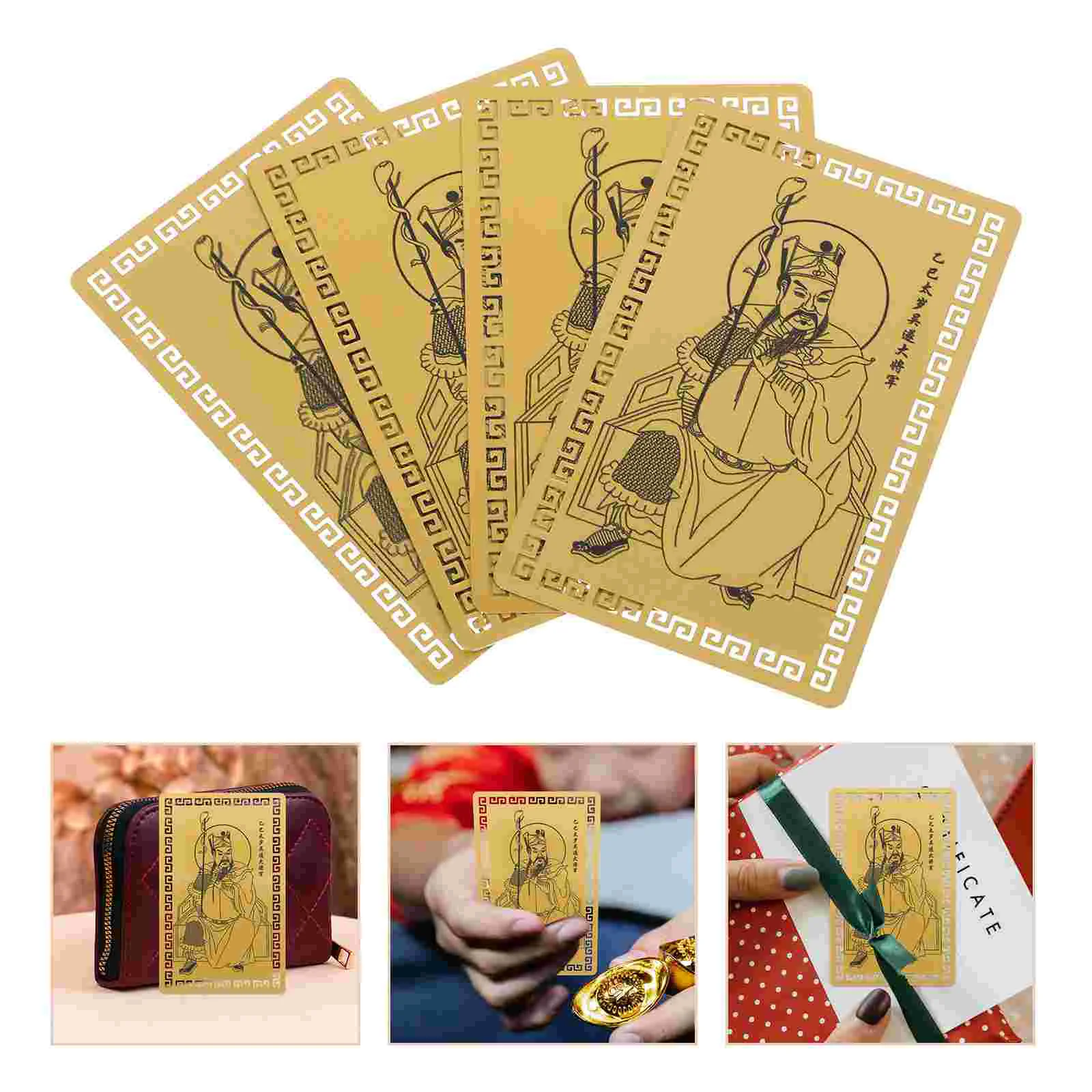 2025 Year Tai Sui Gold Card Buddha Amulet Wealth Protection Aluminum-magnesium Alloy Chinese Feng Shui