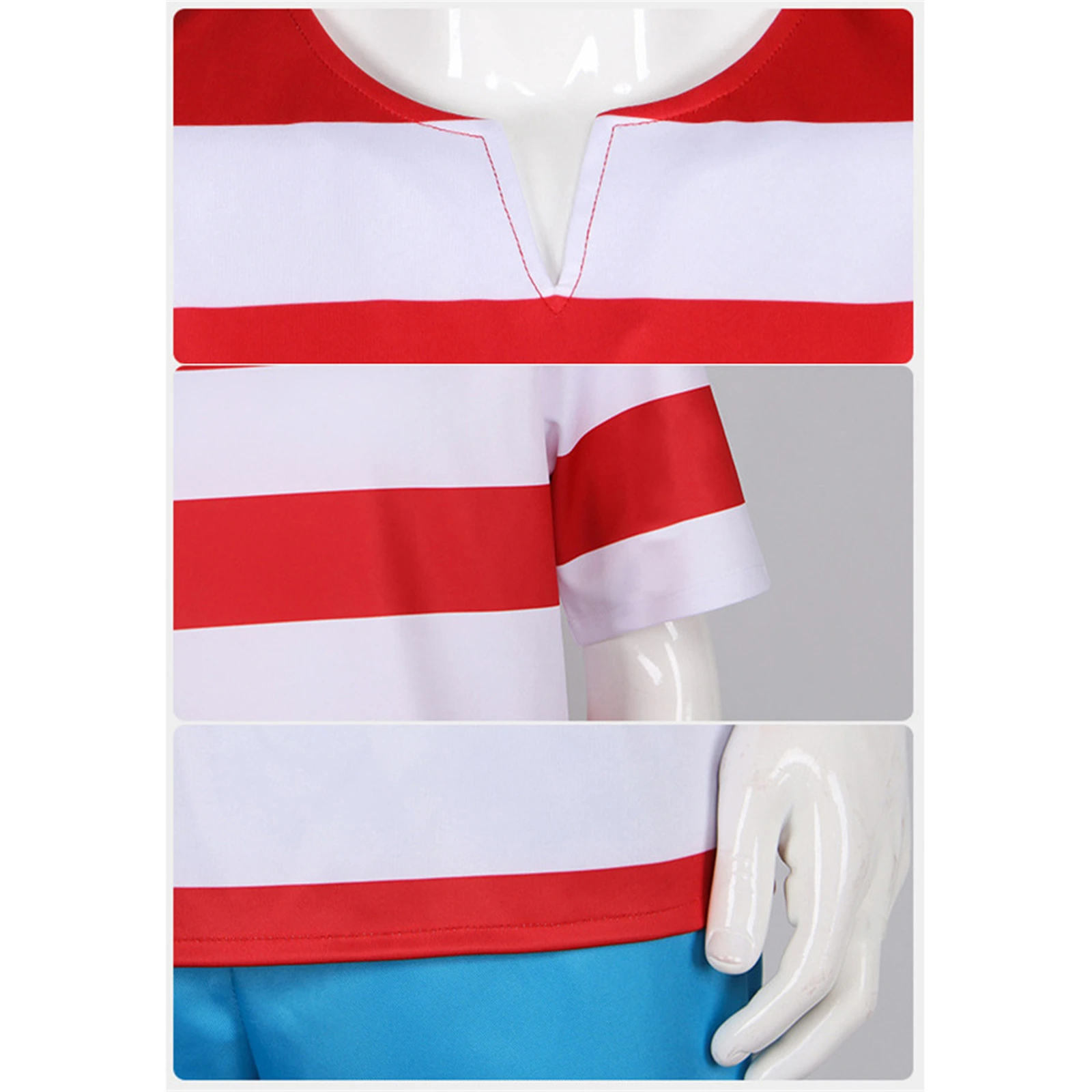 كابتن سابيرتوث القراصنة ماركو فيرونيكا تأثيري حلي أنيمي الرجال تي شيرت مخطط حزام عادية زي الهالوين #6