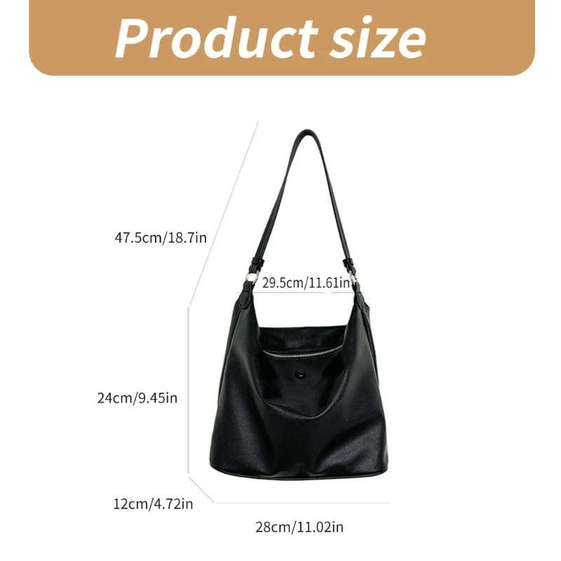 Women Bag Korean Styles Shoulder Bag PU Leather Crossbody Bag for Work