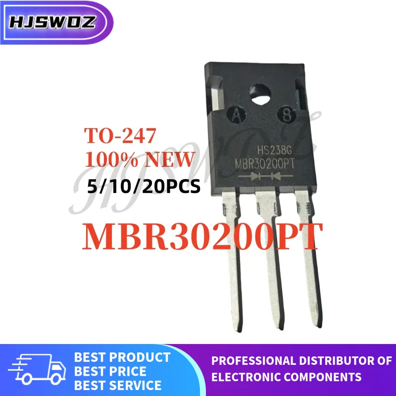 5/10/20PCS New MBR30200PT MBR 30200PT MBR30200 TO-247 30A 200V Schottky diode