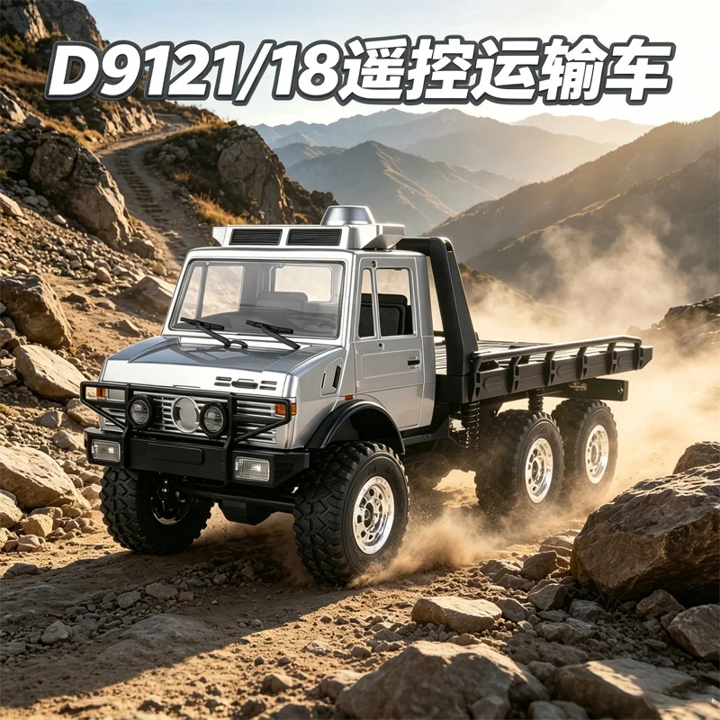 D912 1:18 Simulation Unimog 6x6 All Terrain RC Rescue Transport Truck Off Road Hobby Collectible Scale Model Vehicle