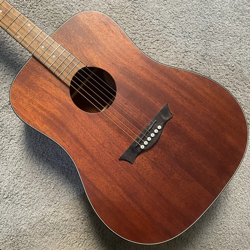 H585 Acoustic Guitar Natural Mahogany Body 6 String Version 41'Folk Guitar Genuine Dean Korea Made Stock ITEMS Sales