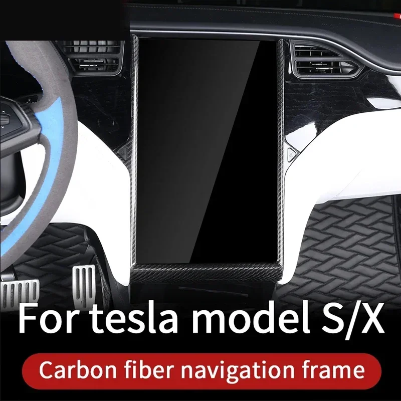 Glossy carbon fiber for tesla model s accessories tesla model x carbon tesla 2018  car  carbon fiberinterior