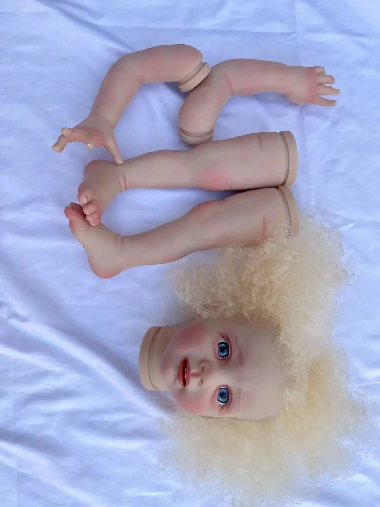 DLS 25inch Reborn Baby Fritzi Hand-Rooted Hair Real Photos With Cloth Body Part Christmas Gift