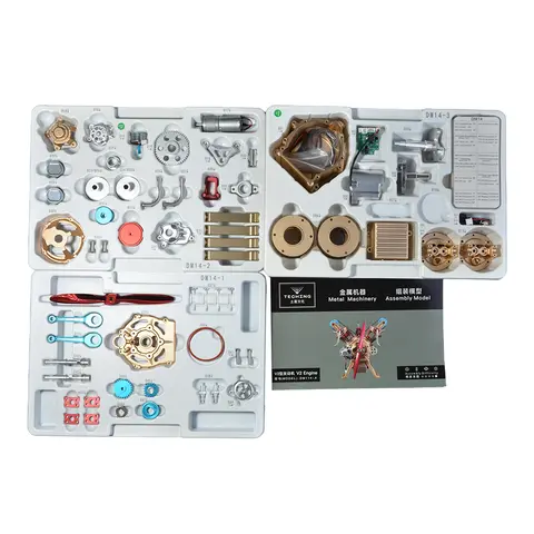 TECHING Simulation V2 ENGINE Electric Assembling Model KIT Adults Children's Toys Gifts