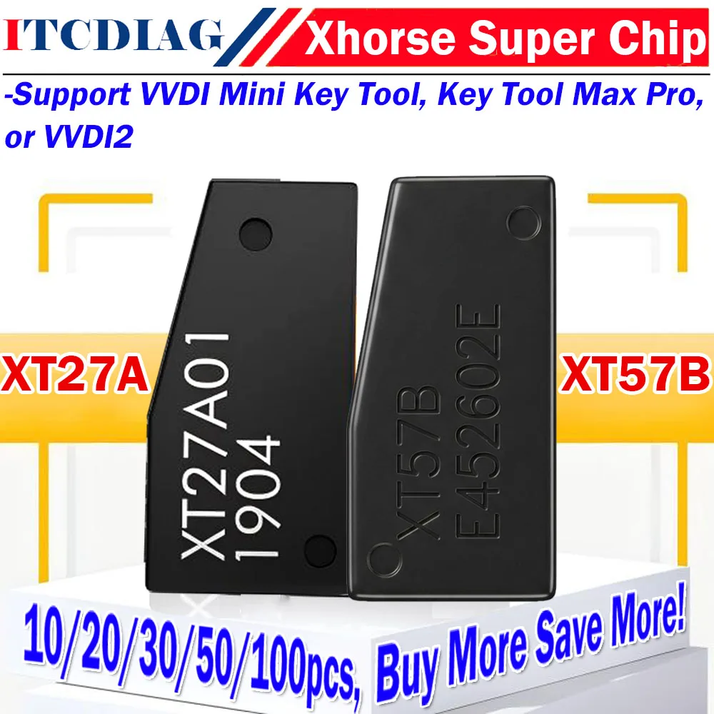 Xhorse VVDI Super Chip XT27A XT57B ID48 Chip Transponder XT57B New Add MQB MQB48 MQB49 PCF79 Support VVDI2 VVDI MAX VVDI MINI