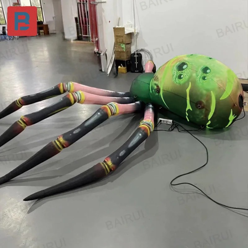 Inflatable spiders, animal air models, with blowers, outdoor large-scale event decorative props