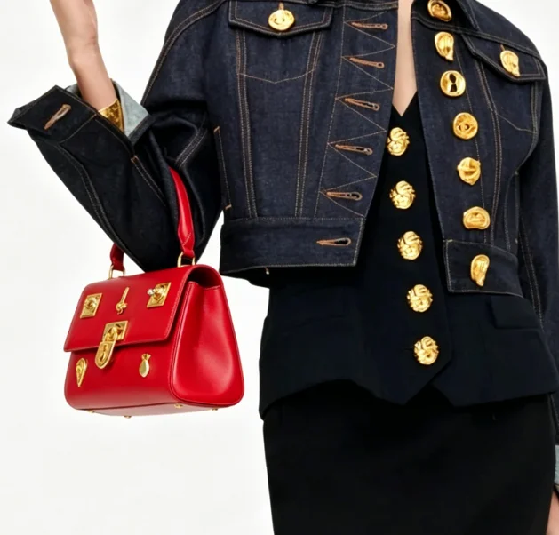 New Luxury Face Charms Leather Padlock Designer Shoulder Bag High End Handbag Elegant Chic Bijoux Secret Bag Women Luxury Smooth image 4