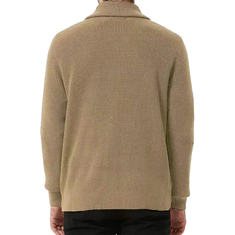 سترة رجالية غير رسمية بأزرار طية صدر ، سترة محبوكة ، معاطف كلاسيكية ، سترات بالأزرار أحادية اللون ، ملابس تريكو ، خريف ، شتاء ، عصرية ،