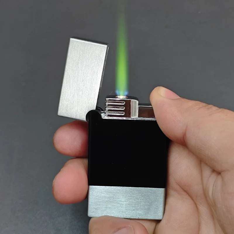 

Metal Bright Sound Torch Lighter Turbo Refilleable Butane Gas Jet Smoke Pipe Cigarette Lighter Windproof Open Fire Cigar Ignitor