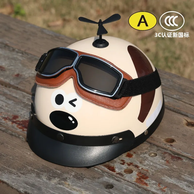 

Сертификация 3C, новый национальный стандартный шлем, шлем для электромобиля, унисекс, летняя собака, милый мультфильм