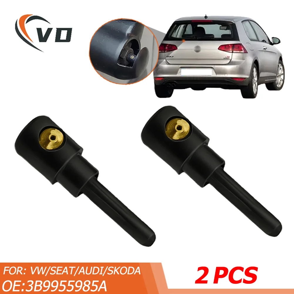 

2X Rear Windscreen Wiper Washer Jet Nozzle Water Sprayer Outlet For Skoda Volkswagen Audi Seat Replacement 3B9955985A