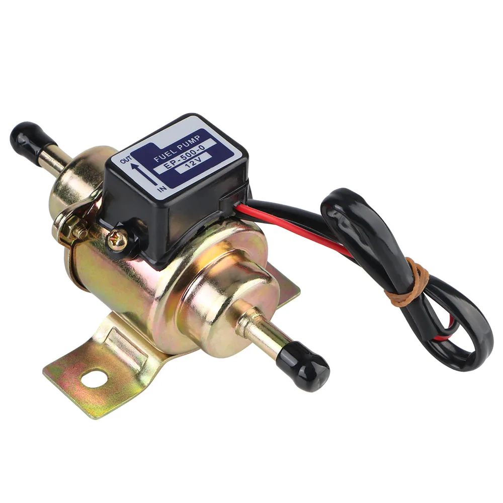 Bomba eletrônica de gasolina e diesel para automóvel, acessórios universais para carro, bomba de combustível e óleo dc 12v
