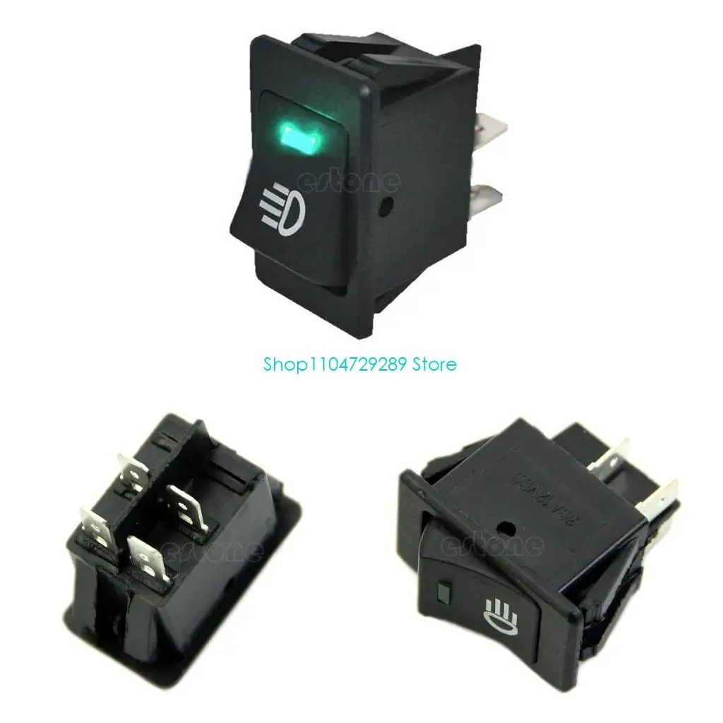 

D8KE Truck Car Установка противотуманных ламповых переключателей 12 В 35A Rocker Switch 2-Position 4-контактный
