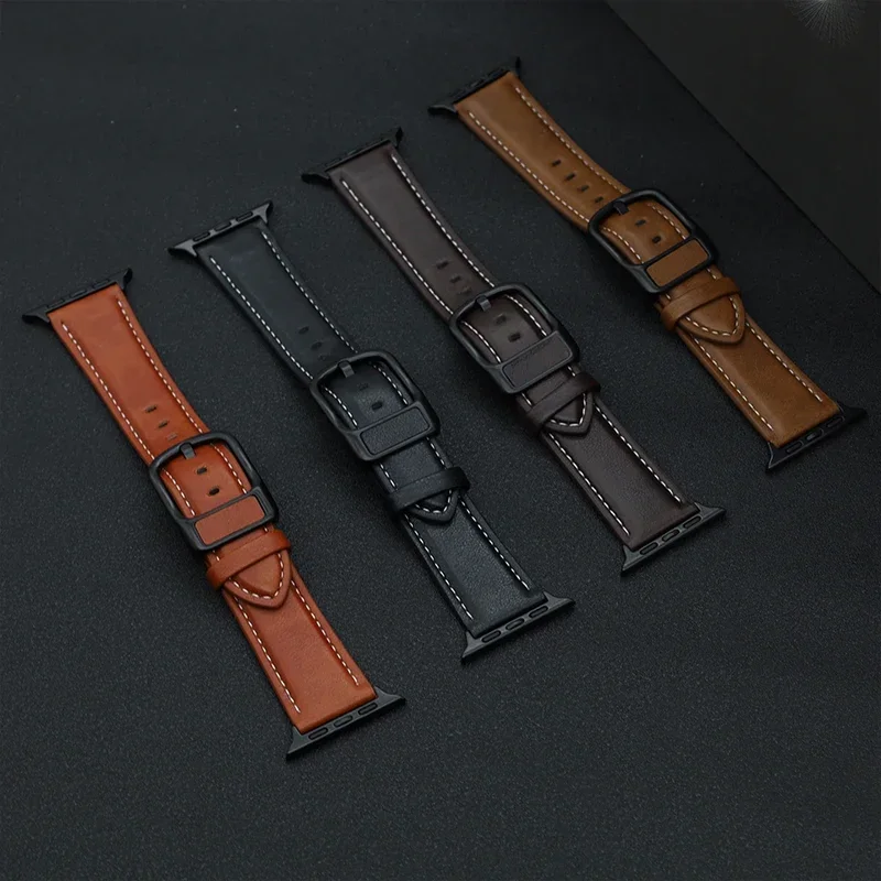 Silicone+PU Leather Strap for Apple watch Band 46mm 42mm 44mm 40mm 45mm 41mm 49mm bracelet iwatch series Ultra 2 10 9 SE 8 7 6 5