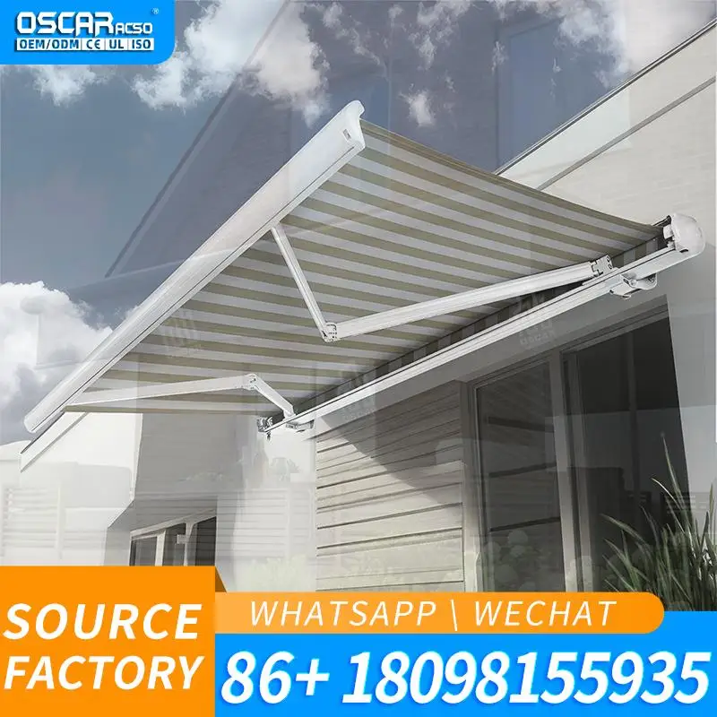 Outdoor  Outdoor Adjustable Louvre Roofs for Garden and Swimming Pool Durable Quality Retractable Awning