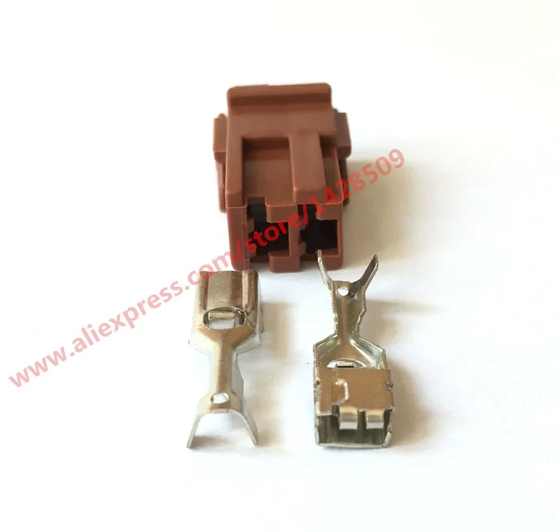 1 Set 2 Pin AMP Tyco Female Auto 142680-1 Electric Wire Harness Connector 1-142680-1