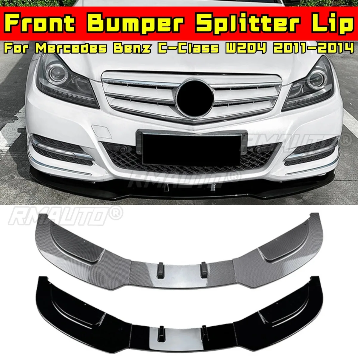 

Для Mercedes Benz C-Class W204 2011-2014 обвес, передний бампер, спойлер, разделитель губ, передний бампер, диффузор, крышка, автомобильные аксессуары